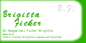 brigitta ficker business card